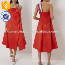 New Fashion Bright Red One Shoulder Dress Manufacture Wholesale Fashion Women Apparel (TA5223D)